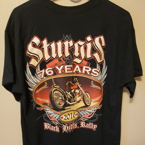 Sturgis 2016  "Black Hills Rally " Tshirt - Picture 5 of 7